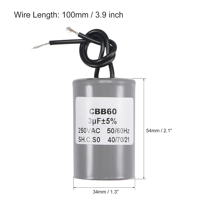 3 MFD 250VAC Pump Capacitor
